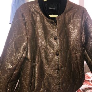 Gold Bomber Jacket